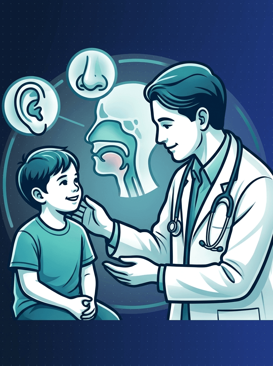 Ilustración Otorrinopediatría